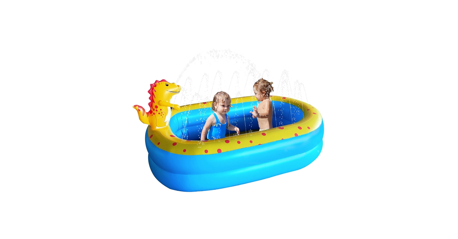 Amazon | VeroMan 噴水プール 恐竜 プール 噴水マット ホースに